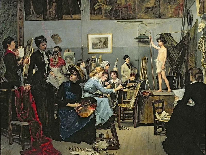 1853-Magdeleine Real del Sarte - In studio (1881)